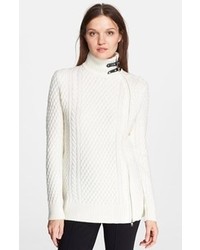 The Kooples Sport Cable Knit Turtleneck Sweater
