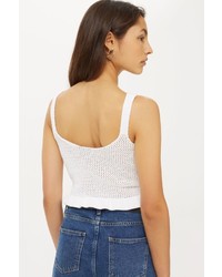 Topshop Flamingo Stitchy Knitted Vest Top