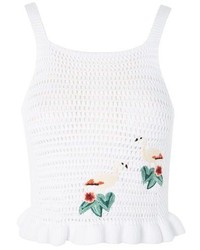 Topshop Flamingo Stitchy Knitted Vest Top