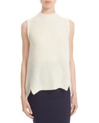 Milly Cloud Cashmere Blend Sleeveless Sweater