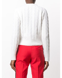 MSGM Cable Knit Cropped Jumper