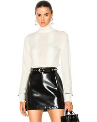 3.1 Phillip Lim Cable Turtleneck Sweater In Neutralswhite