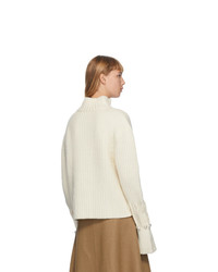 JW Anderson Off White Pearl Turtleneck