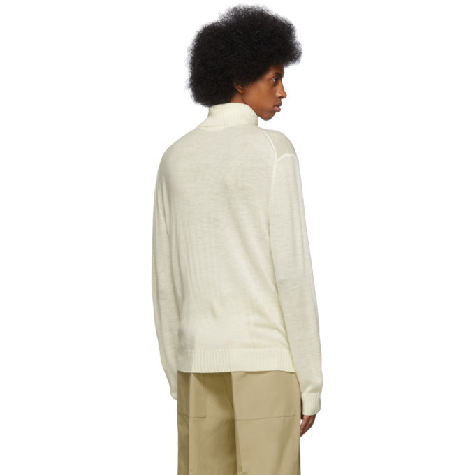 Jil Sanderand Off White Wool Turtleneck, $203 | SSENSE | Lookastic