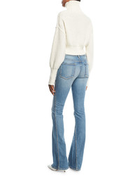 Tre By Natalie Ratabesi Cropped Knit Turtleneck Sweater