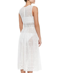 Zimmermann Embroidered Eyelet Voile Coverup Dress