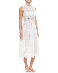 Zimmermann Embroidered Eyelet Voile Coverup Dress
