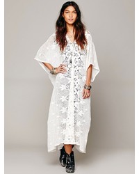 Free People Miguela Rachel Scallop Lace Poncho
