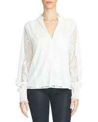 1 STATE 1state Blouson Sleeve Lace Blouse