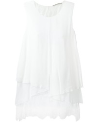 Ermanno Scervino Lace Inset Sleeveless Blouse