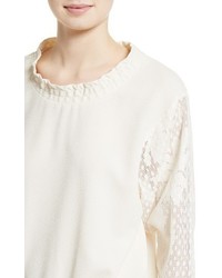 See by Chloe Lace Sleeve Top