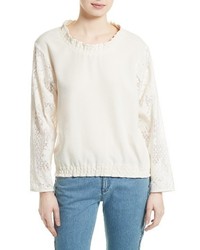 See by Chloe Lace Sleeve Top