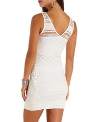 Charlotte Russe Beaded Lace Bodycon Dress
