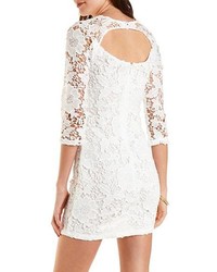 Charlotte Russe Bodycon Floral Lace Dress