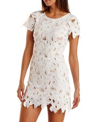 Charlotte Russe Open Back Bodycon Lace Dress