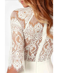 Half Sleeve Lace Bodycon Dress