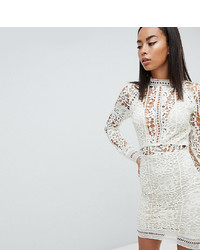 Missguided Tall Lace Long Sleeve Bodycon Mini Dress