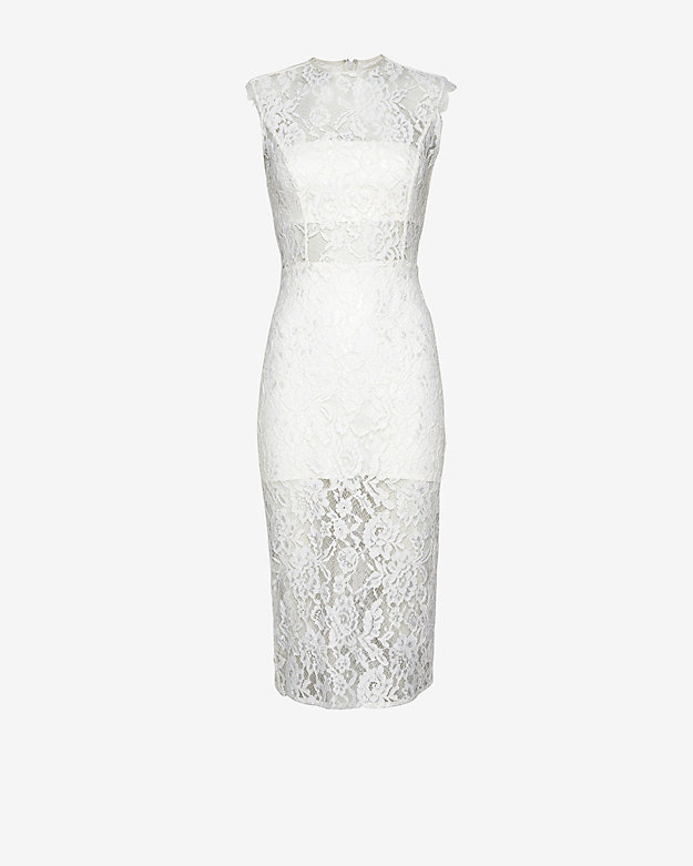 alexis white lace dress