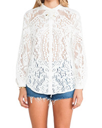 Spell The Gypsy Collective White Dove Lace Blouse
