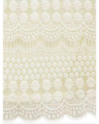 Choies White Crochet Lace Dress With Short Sleeve