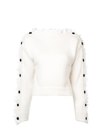 Philosophy di Lorenzo Serafini Lace Button Detail Sweater