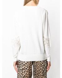 See by Chloe See By Chlo Gathered Lace Panel Sweater
