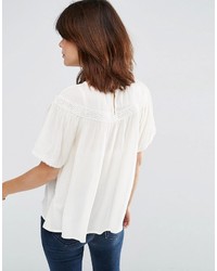 Asos Casual Lace Insert Tee
