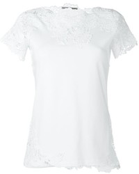 Ermanno Scervino Embroidered Lace T Shirt