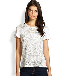 Generation Love Floral Lace Paneled Tee