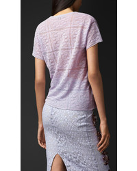 Burberry Knitted Lace T Shirt