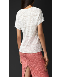 Burberry Knitted Lace T Shirt