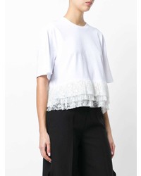 MSGM Lace Hem T Shirt