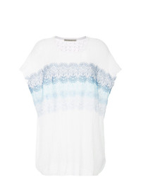 Ermanno Ermanno Lace Inserts T Shirt