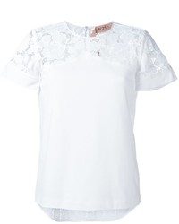 No.21 No21 Lace Embroidered T Shirt