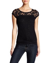 Poof Lace Overlay Tee