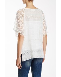 Johnny Was Sheer Lace Tee