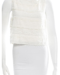 Alice + Olivia Lace Cropped Top