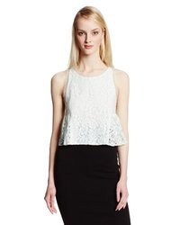 BCBGeneration Lace Cropped Top