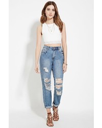 Forever 21 Lace Trimmed Crop Top