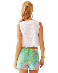 Lilly Pulitzer Lux Cropped Lace Top