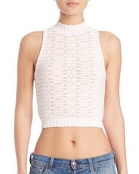 Nightcap Clothing Spiral Lace Cropped Top