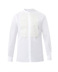 Dolce & Gabbana Lace Front Cotton Shirt