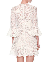 Valentino Butterfly Guipure Lace 34 Sleeve Dress