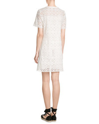 Burberry Cotton Dress With Lace