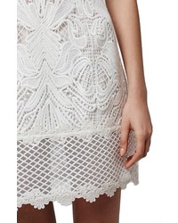 Topshop Lace Detail Sleeveless A Line Dress
