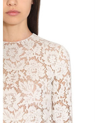 Valentino Lace Dress W Long Sleeves