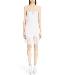 Givenchy Lace Trim Silk Crepe Dress