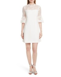 Ted Baker London Rchal Lace Sleeve A Line Dress
