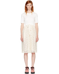 See by Chloe See By Chlo White Lace And Cotton Dress