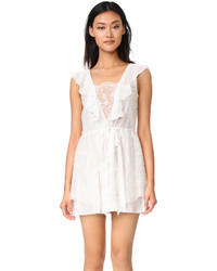 For Love & Lemons Stardust Lace Drawstring Dress